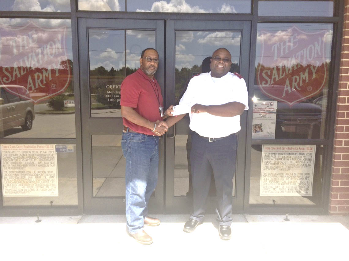 DuPont SRW donates to Salvation Army Orange Leader Orange Leader