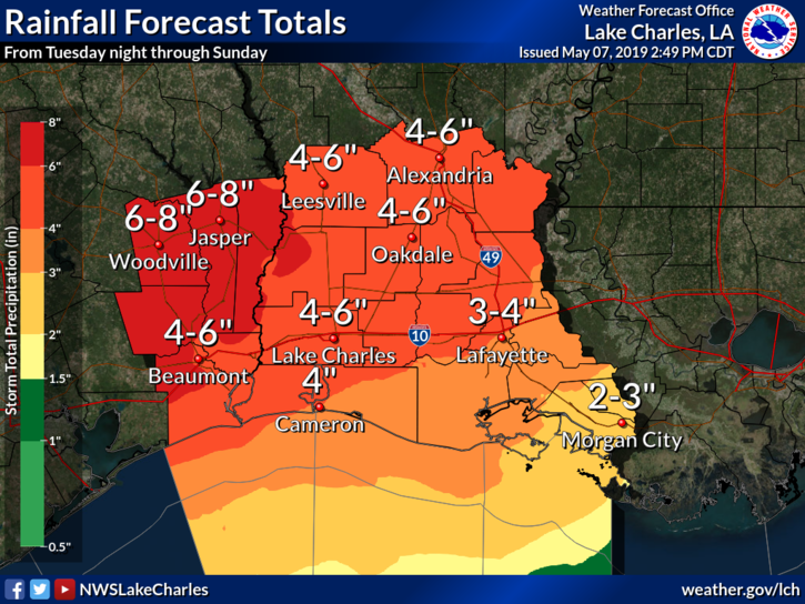 houston vs lake charles weather