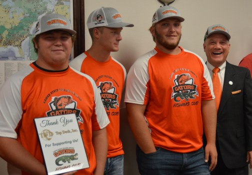 Top Deck Inc. sponsors LSCO Gators Fishing Club Orange Leader
