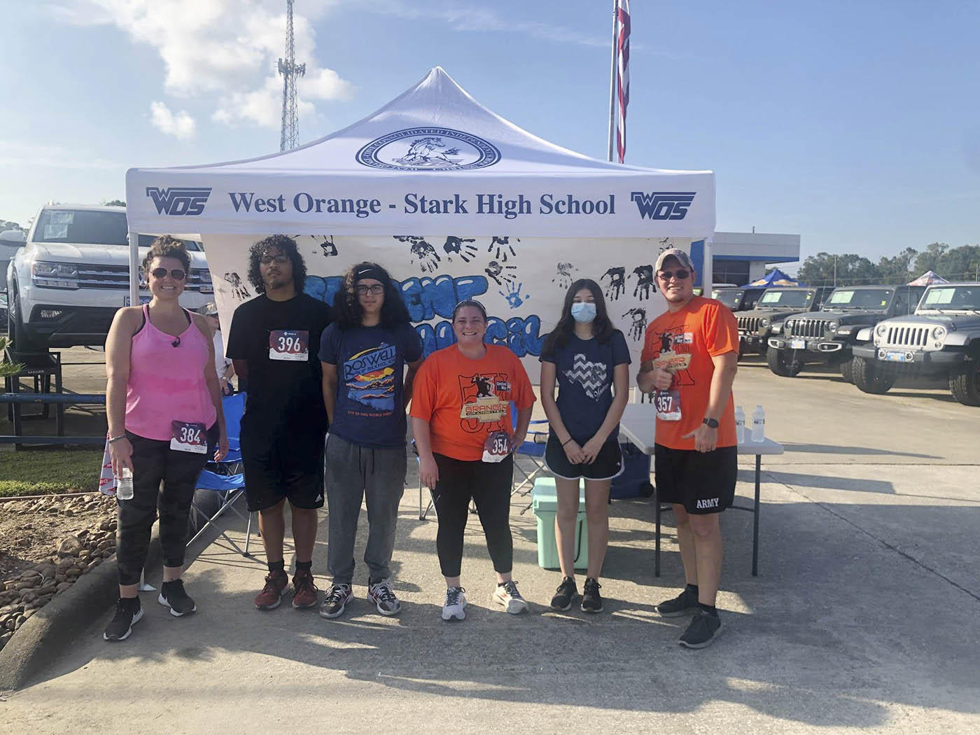 WOS Student Council has fun in Granger 5K event Orange Leader
